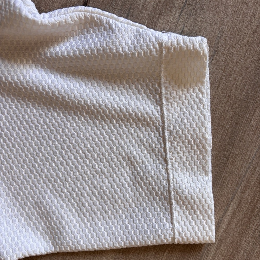 Nike White Dri Fit Golf Shirt M Zip RN 56323 - Picture 2 of 8